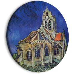 Rundes Bild 'Auvers Church'