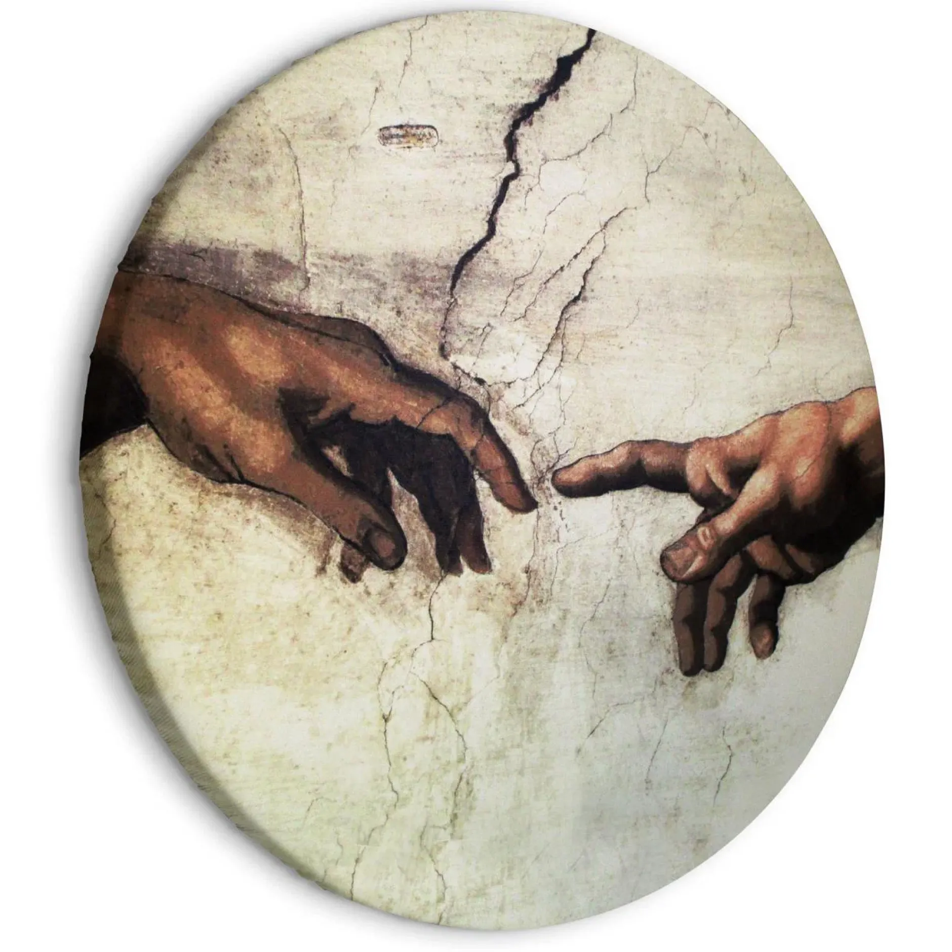 Rundes Bild 'Creation of Adam'