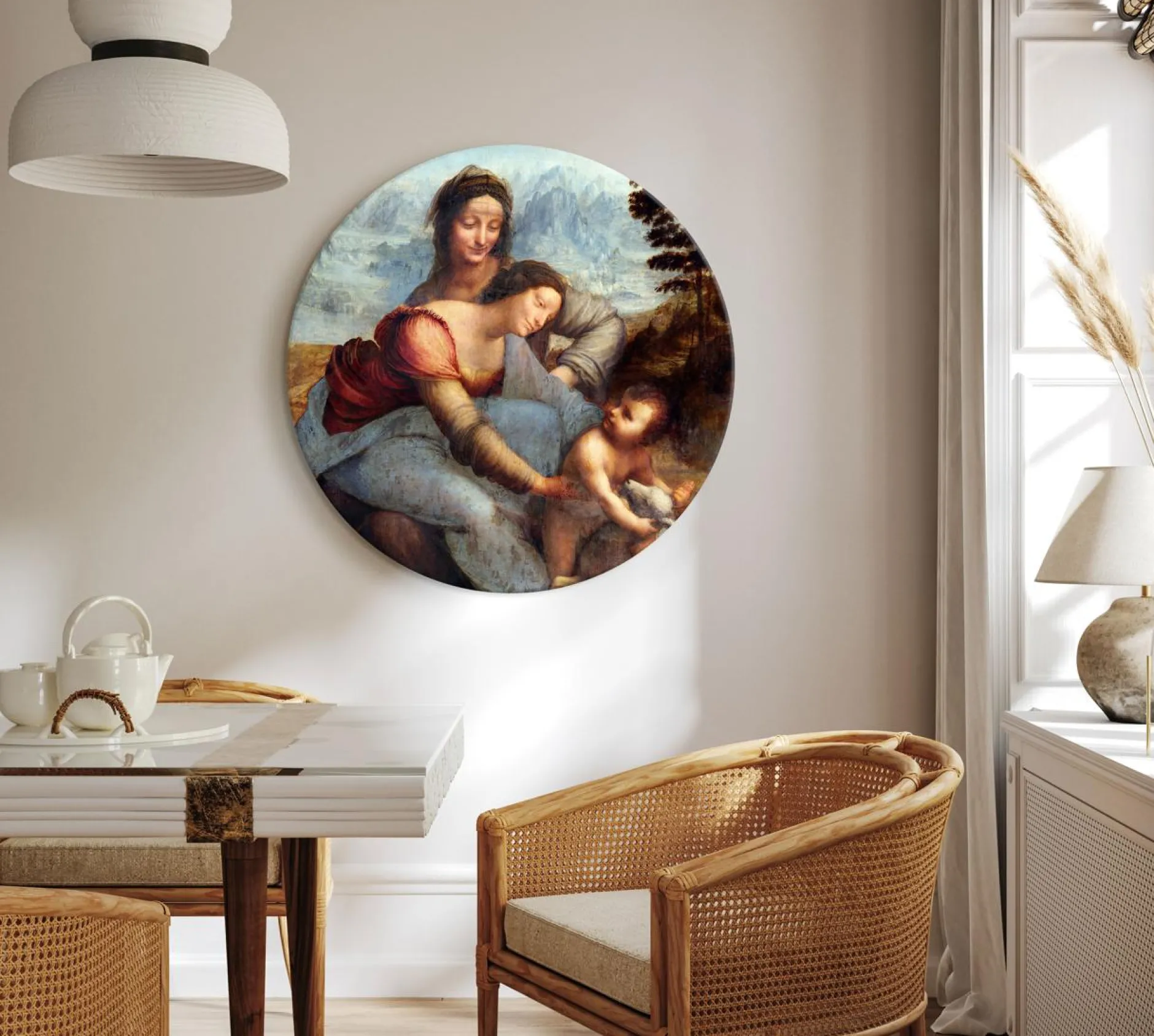 Rundes Bild 'Da Vinci's St. Anne'