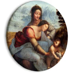 Rundes Bild 'Da Vinci's St. Anne'