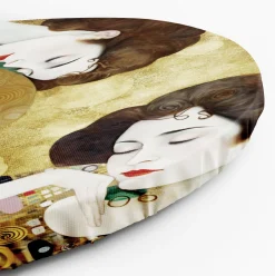 Rundes Bild 'Dreams in Gold'