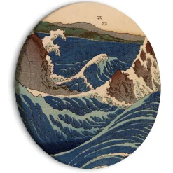 Rundes Bild 'Hiroshige's Wave'