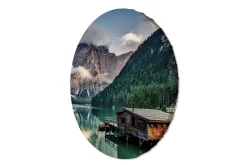 Rundes Bild 'Lakehouse Calm'