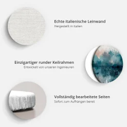 Rundes Bild 'Monet's Garden Lady'