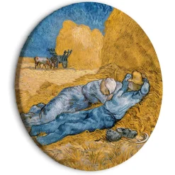 Rundes Bild 'Noon Rest - Van Gogh'