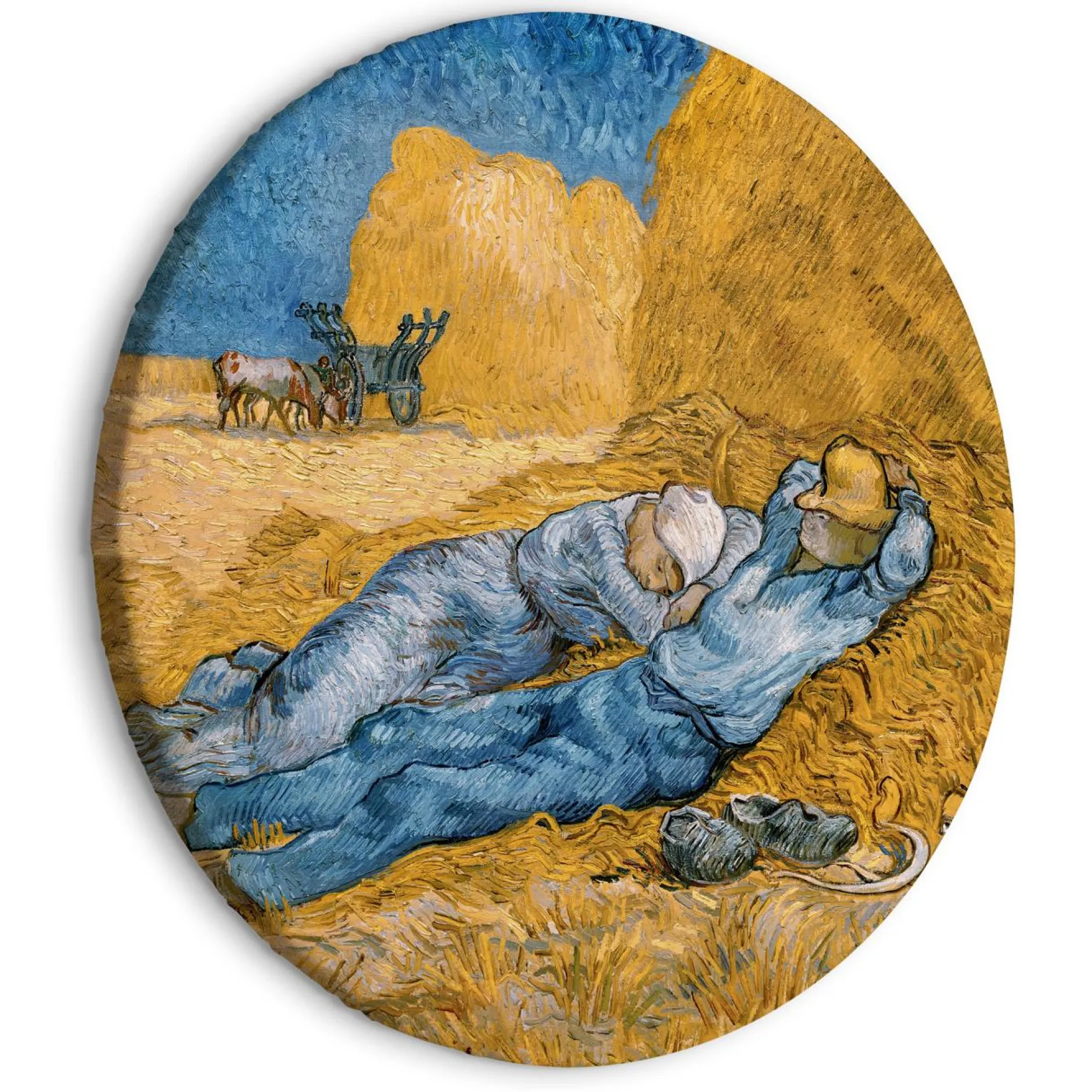 Rundes Bild 'Noon Rest - Van Gogh'