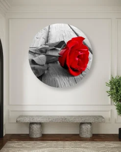 Rundes Bild 'Scarlet Solace'