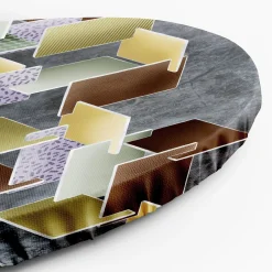Rundes Bild 'Textured Mosaic'