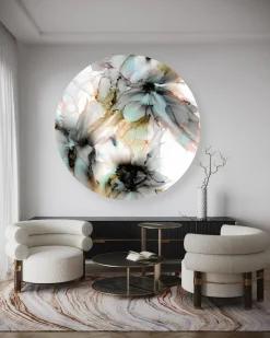 Rundes Bild 'Whisper Blooms'
