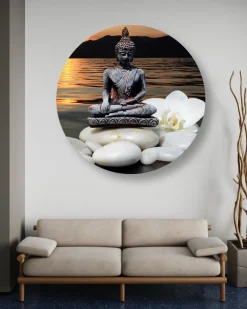 Rundes Bild 'Zen Dusk Calm'