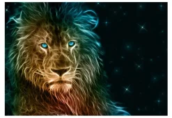 Selbstklebende Tapete 'Abstract lion...'
