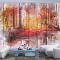 Selbstklebende Tapete 'Autumnal Forest'