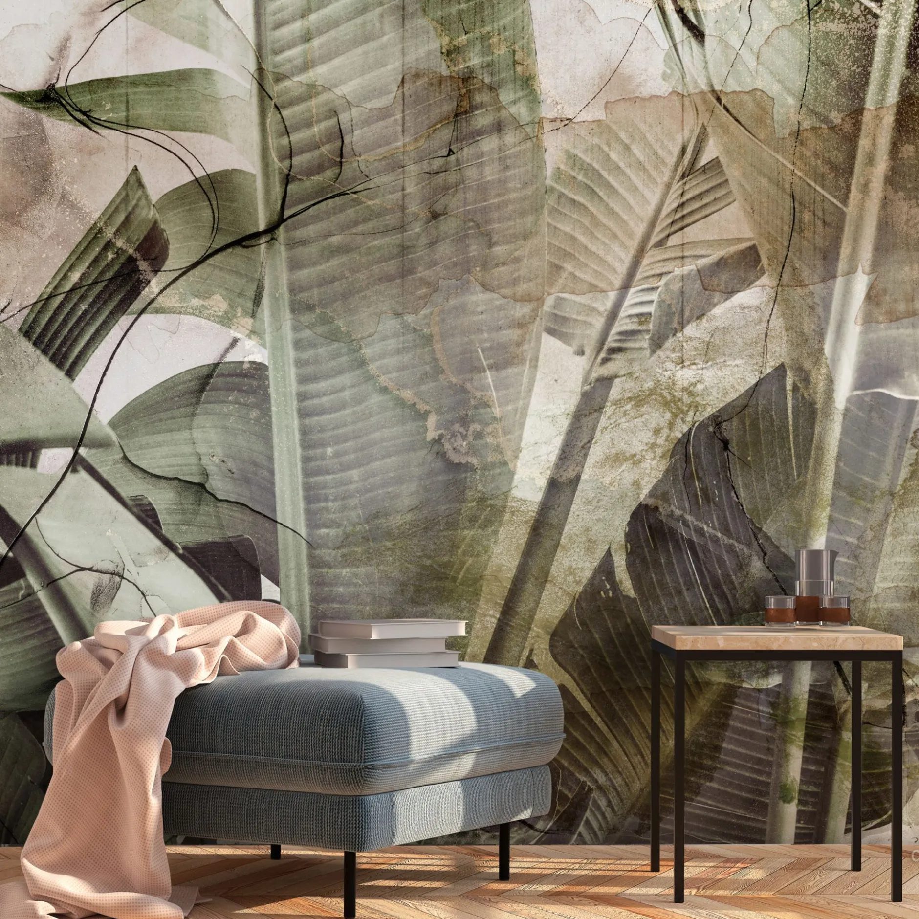 Selbstklebende Tapete 'Banana Jungle'