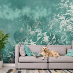 Selbstklebende Tapete 'Blue Garden'