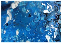 Selbstklebende Tapete 'Blue Stream'