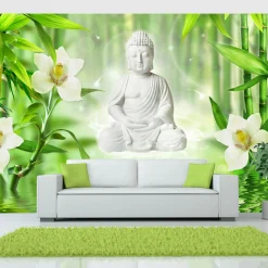 Selbstklebende Tapete 'Buddha and nature'