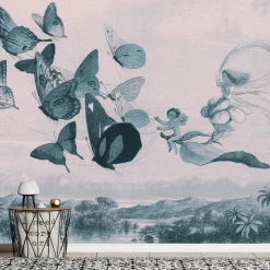 Selbstklebende Tapete 'Butterflies and Fairy'