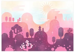 Selbstklebende Tapete 'Candy Land'