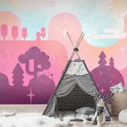 Selbstklebende Tapete 'Candy Land'