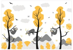 Selbstklebende Tapete 'Cute Sloths'