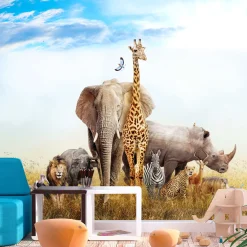 Selbstklebende Tapete 'Fauna of Africa'