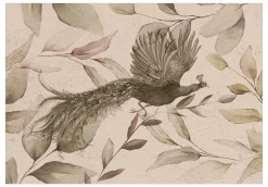 Selbstklebende Tapete 'Flight of a Peacock - First Variant'