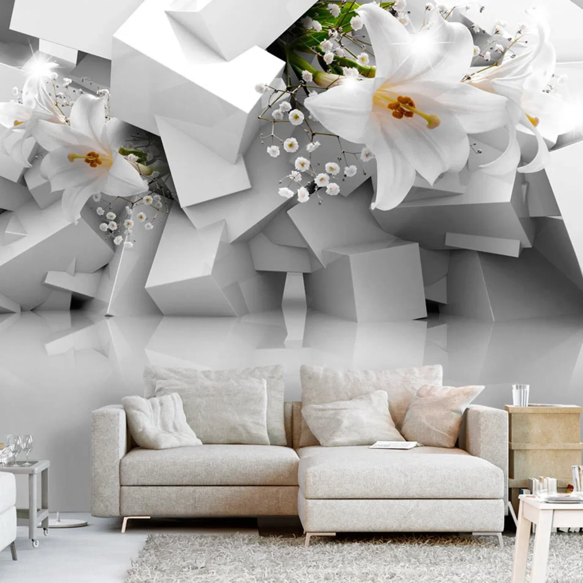 Selbstklebende Tapete 'Floral Breakout'