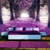 Selbstklebende Tapete 'Flower road'