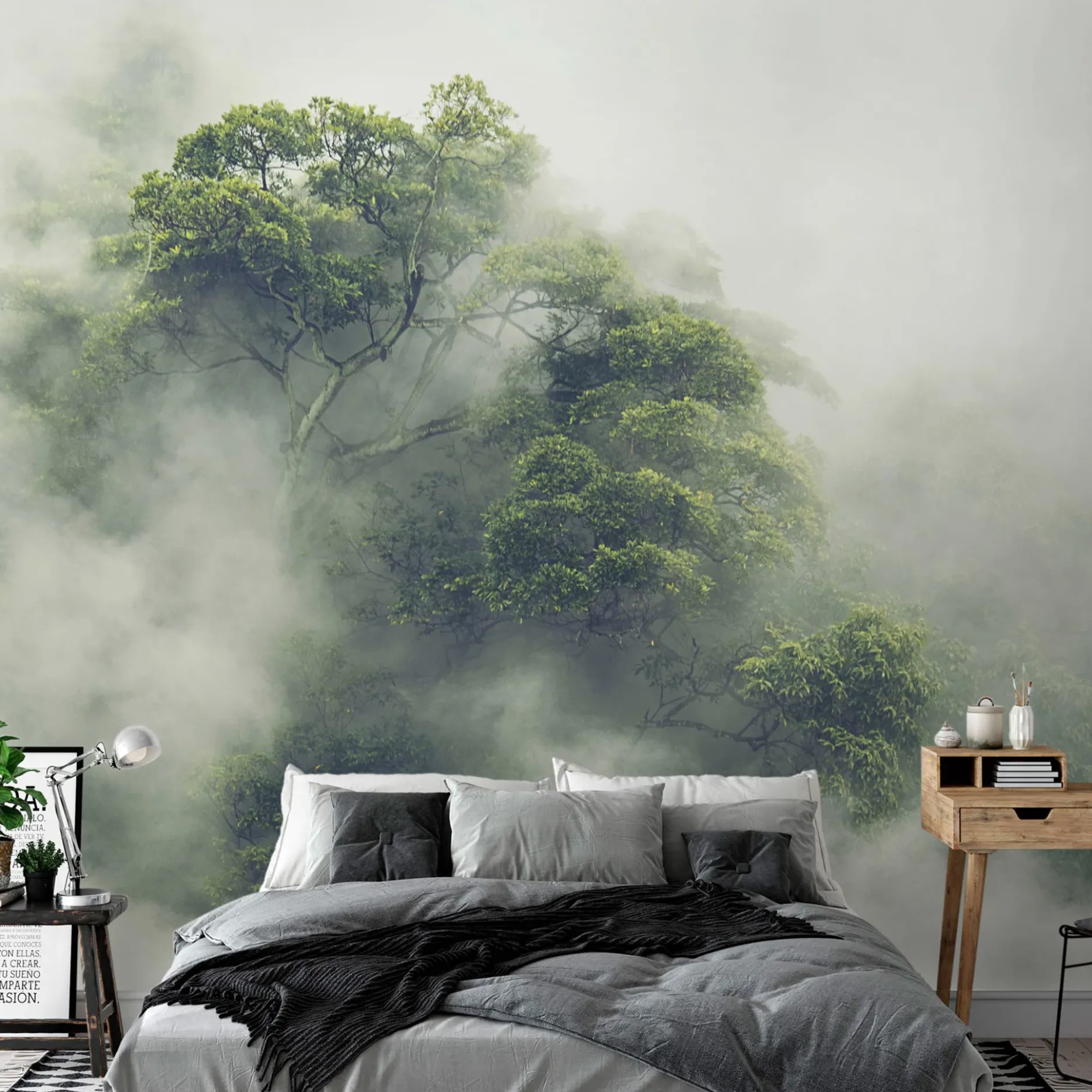 Selbstklebende Tapete 'Foggy Amazon'