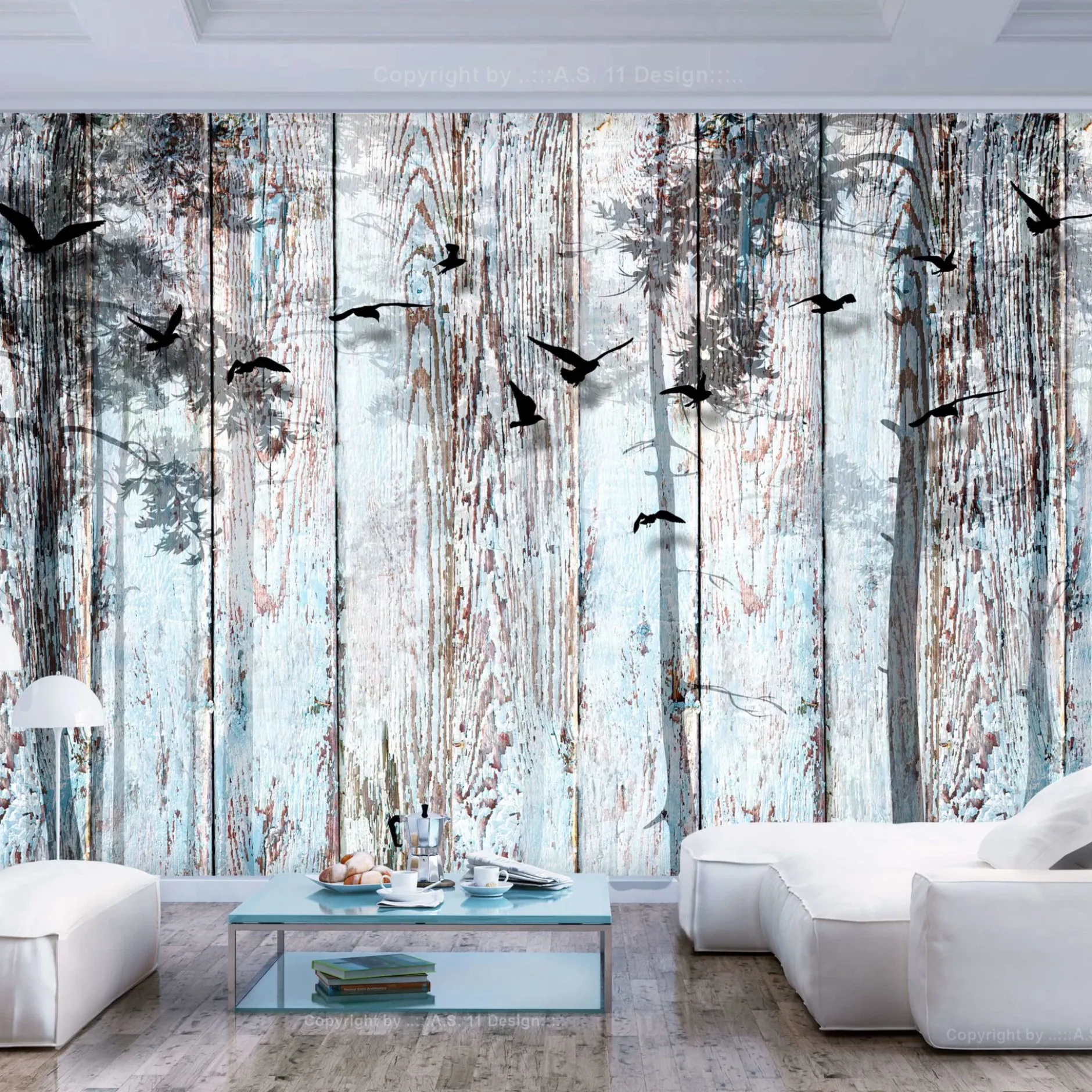Selbstklebende Tapete 'Forest Freedom'