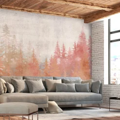 Selbstklebende Tapete 'Forest at Sunset'