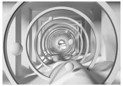 Selbstklebende Tapete 'Geometric Depth'
