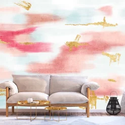 Selbstklebende Tapete 'Golden Reflections in the Sky'