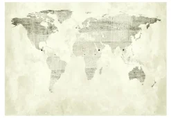 Selbstklebende Tapete 'Green continents'