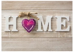 Selbstklebende Tapete 'Home Heart (Violet)'