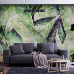 Selbstklebende Tapete 'Industrial Leaves'