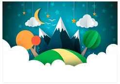 Selbstklebende Tapete 'Little Traveller'