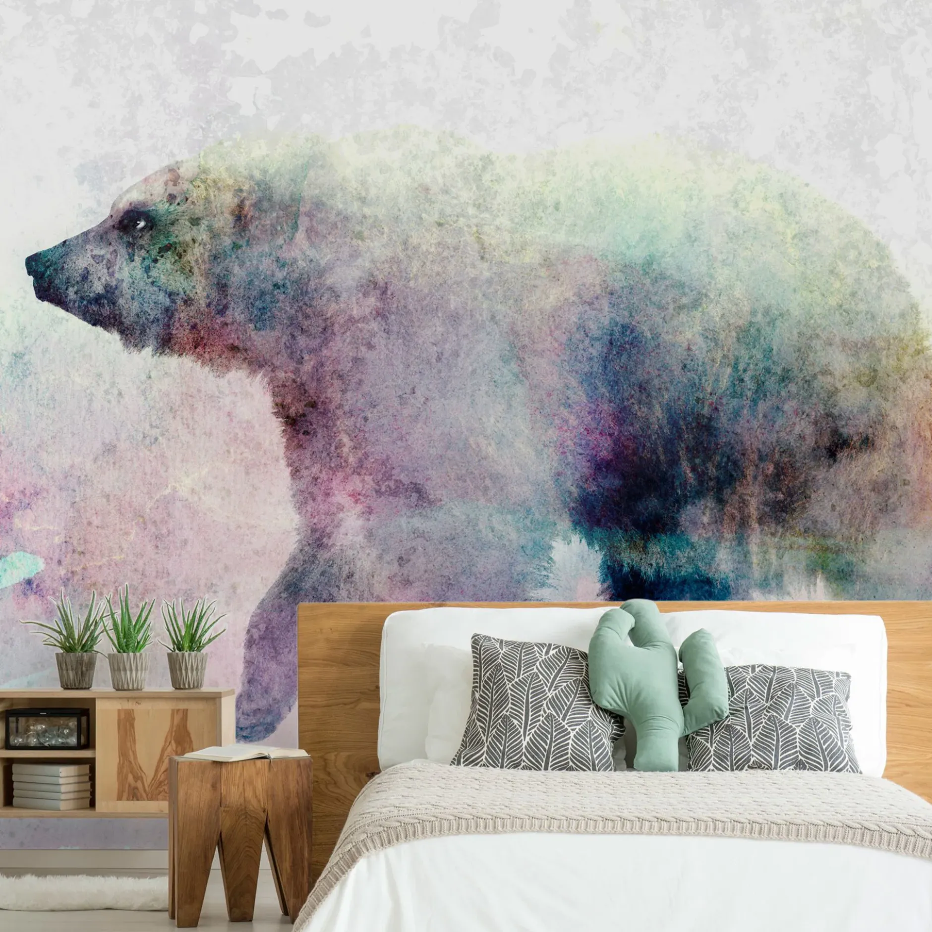 Selbstklebende Tapete 'Lonely Bear'