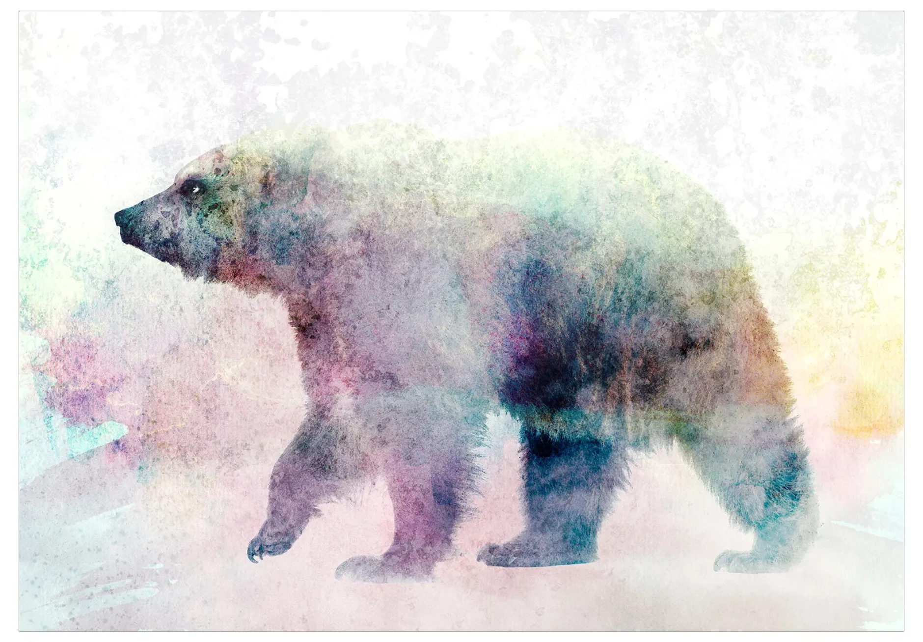 Selbstklebende Tapete 'Lonely Bear'