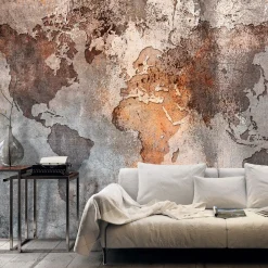 Selbstklebende Tapete 'Map Colors'