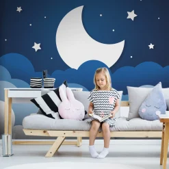 Selbstklebende Tapete 'Moon Dream - First Variant'