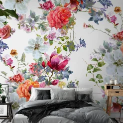 Selbstklebende Tapete 'Multi - Colored Bouquets'