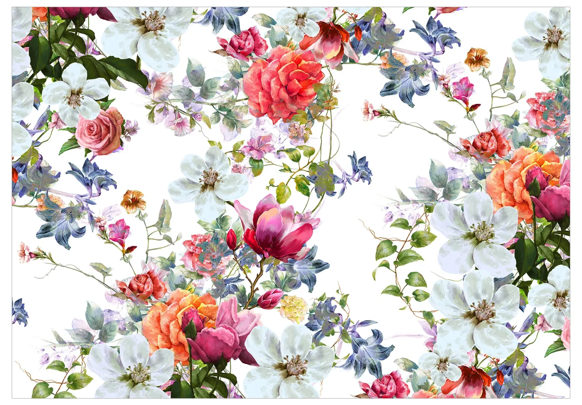 Selbstklebende Tapete 'Multi - Colored Bouquets'