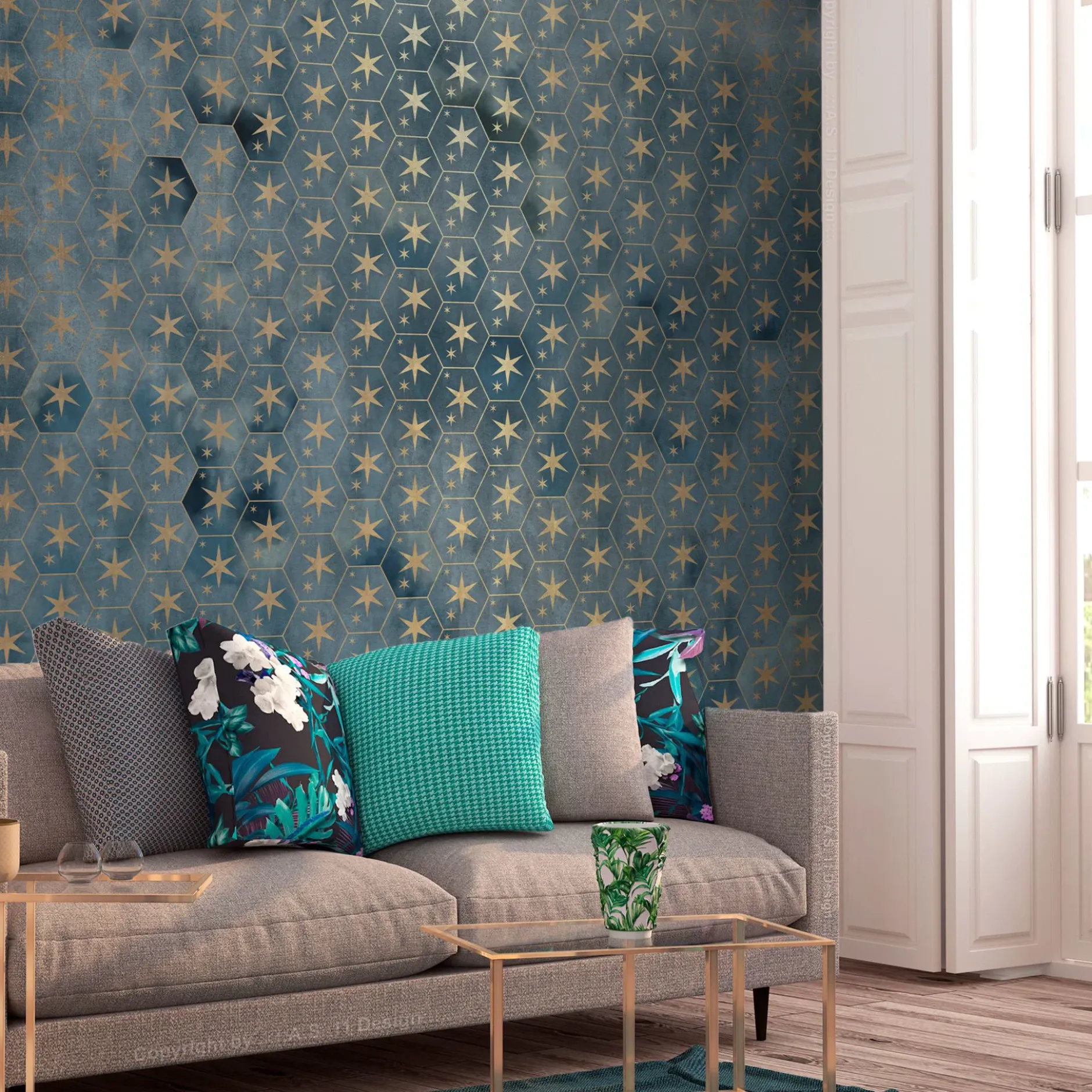 Selbstklebende Tapete 'Noble Ornament'