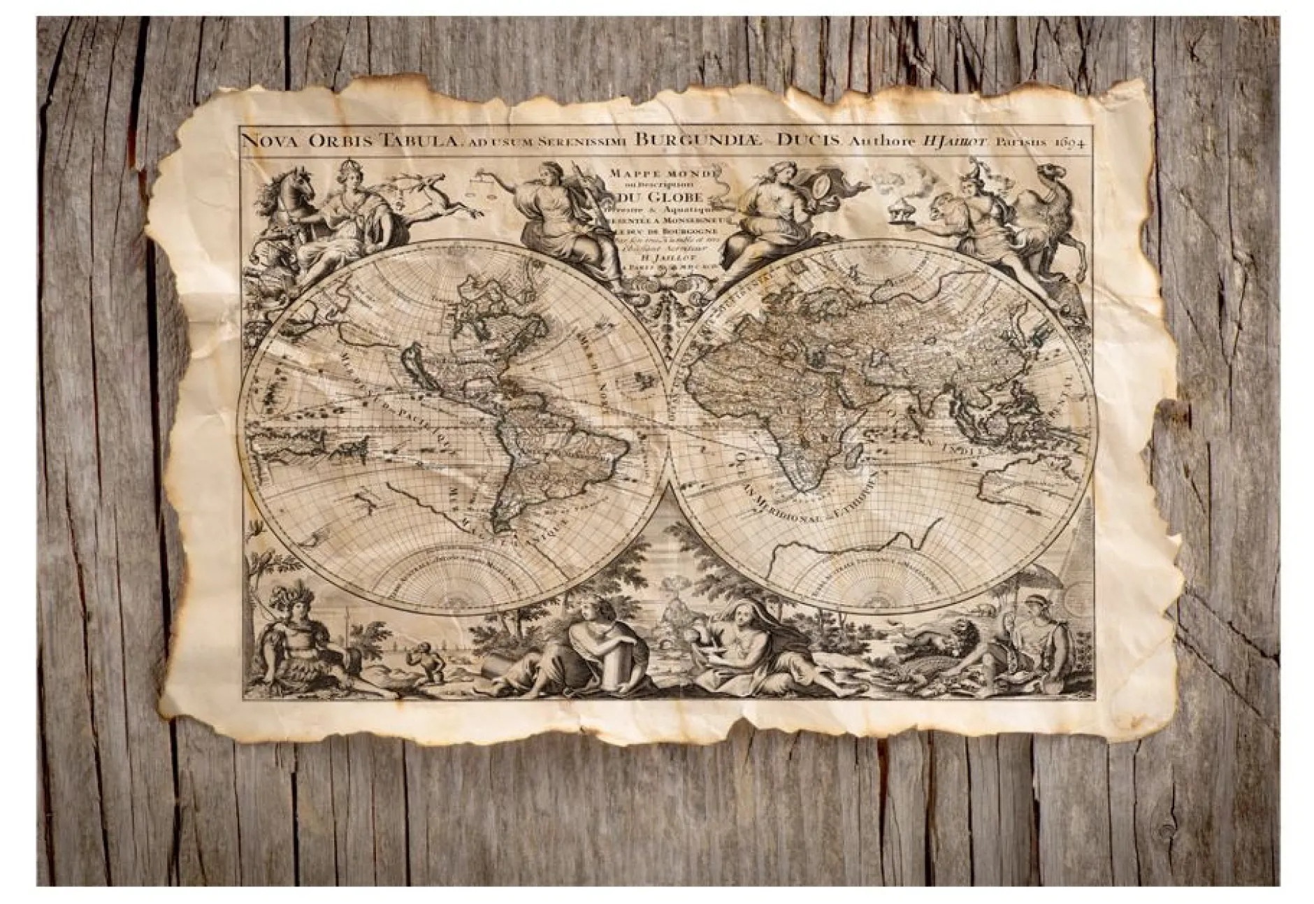 Selbstklebende Tapete 'Nova Orbis Tabula'