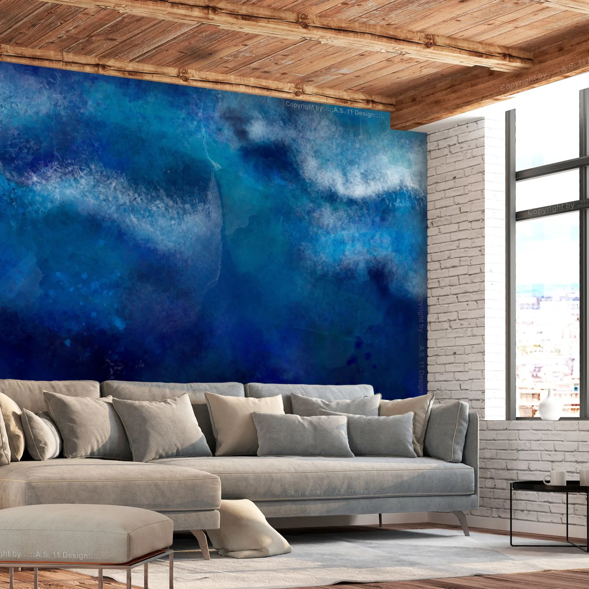 Selbstklebende Tapete 'Ocean Depths'