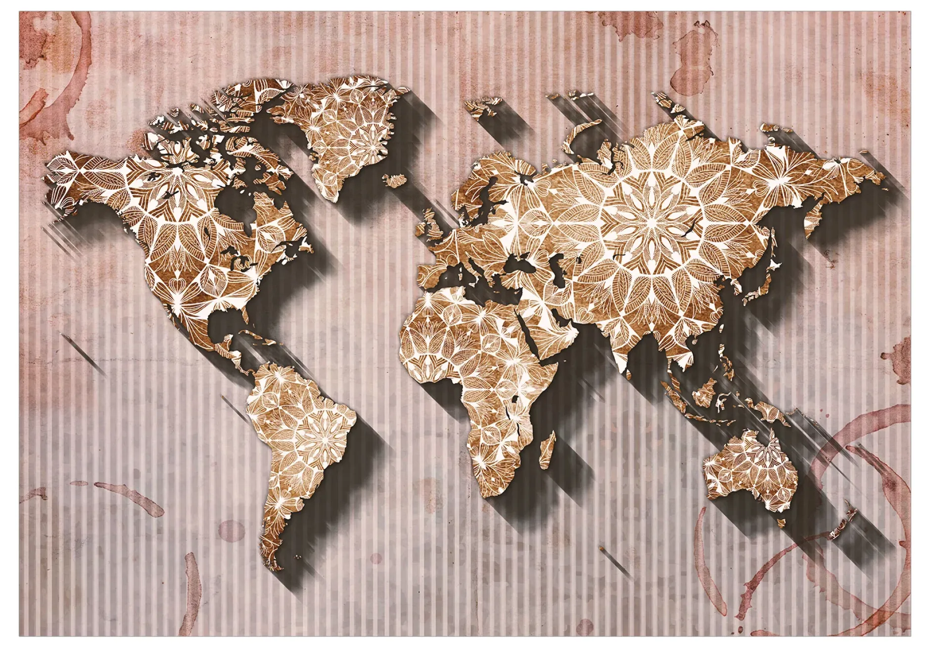 Selbstklebende Tapete 'Oriental Map'