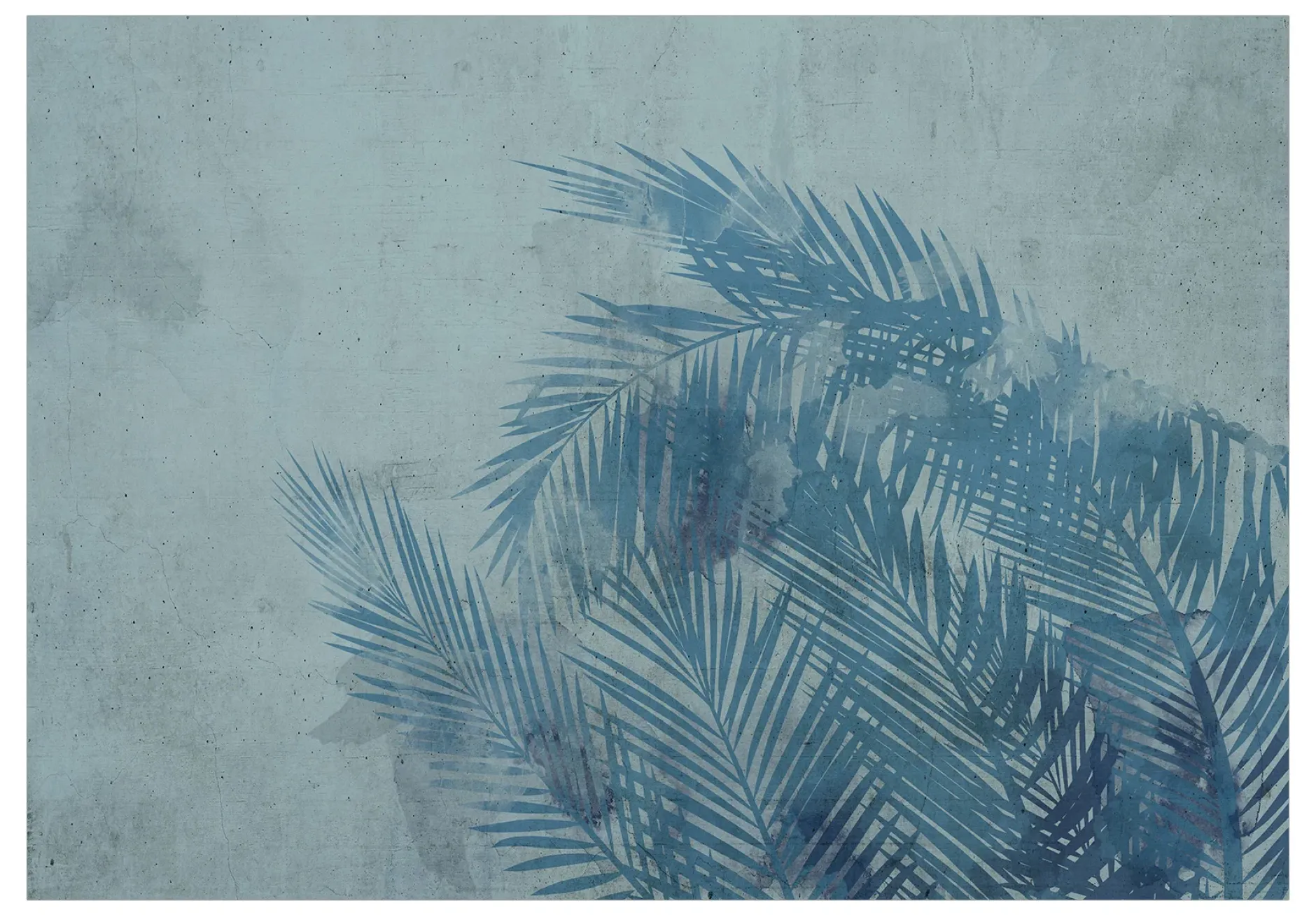 Selbstklebende Tapete 'Palm Trees in Blue'