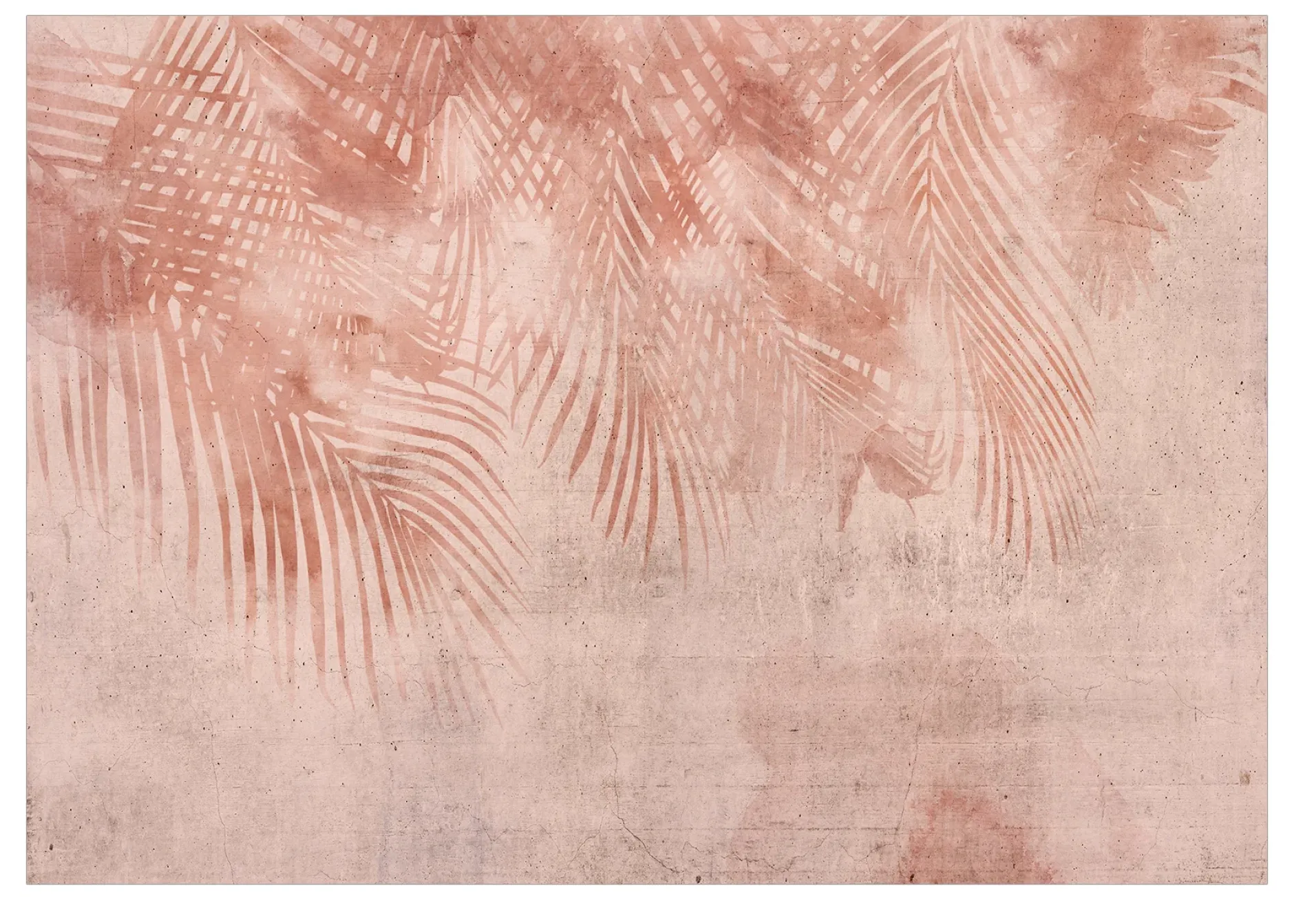 Selbstklebende Tapete 'Pink Palm Trees'