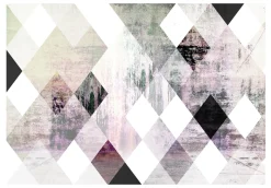 Selbstklebende Tapete 'Rhombic Chessboard (Pink)'